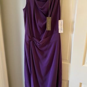 Purple sleeveless dress